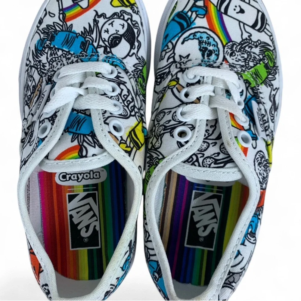 Vans Kids UNISEX Crayola DIY/Sketch Your Way Skate Shoe Size 12 EUC (S681)